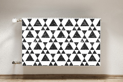 Protezione per radiatore Triangoli in bianco e nero