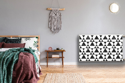 Protezione per radiatore Triangoli in bianco e nero