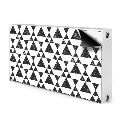 Protezione per radiatore Triangoli in bianco e nero
