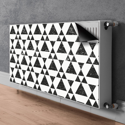 Protezione per radiatore Triangoli in bianco e nero