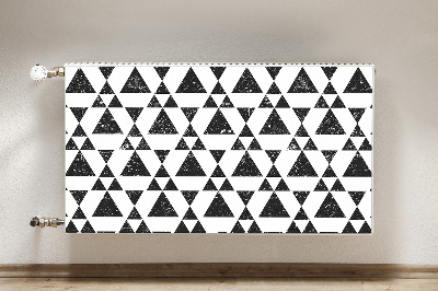 Protezione per radiatore Triangoli in bianco e nero