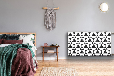 Protezione per radiatore Triangoli in bianco e nero