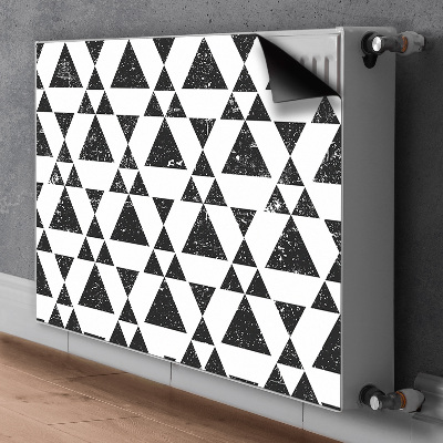 Protezione per radiatore Triangoli in bianco e nero