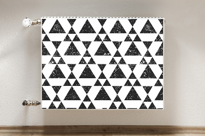 Protezione per radiatore Triangoli in bianco e nero