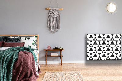Protezione per radiatore Triangoli in bianco e nero