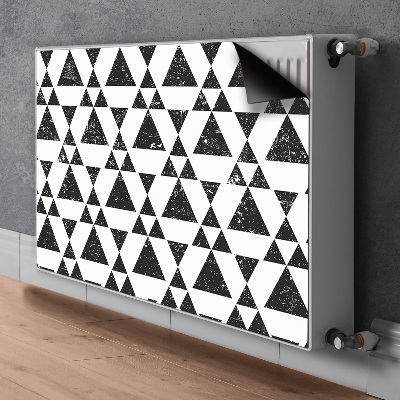 Protezione per radiatore Triangoli in bianco e nero