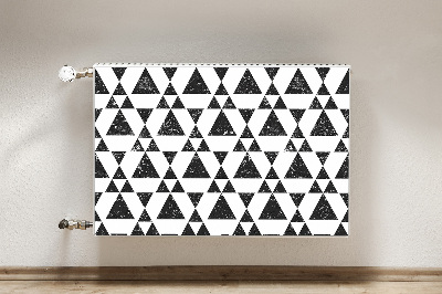 Protezione per radiatore Triangoli in bianco e nero