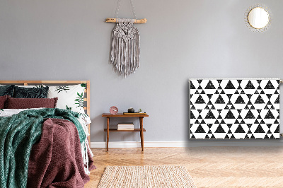 Protezione per radiatore Triangoli in bianco e nero