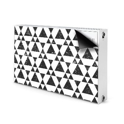 Protezione per radiatore Triangoli in bianco e nero
