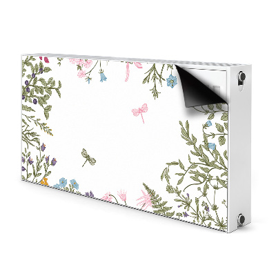 Cover magnetica per radiatore Fiori di primavera