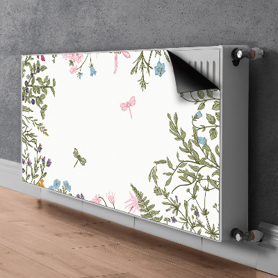 Cover magnetica per radiatore Fiori di primavera