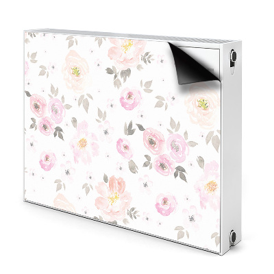 Cover per termosifone Fiori ad acquerello