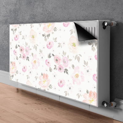 Cover per termosifone Fiori ad acquerello