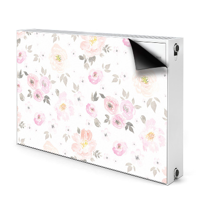 Cover per termosifone Fiori ad acquerello