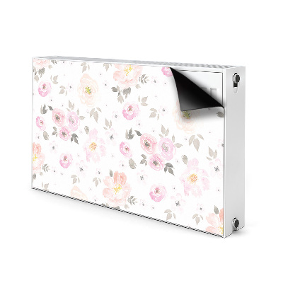 Cover per termosifone Fiori ad acquerello