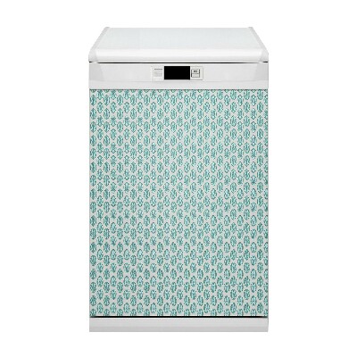 Copertura magnetica per lavastoviglie Foglie di motivo