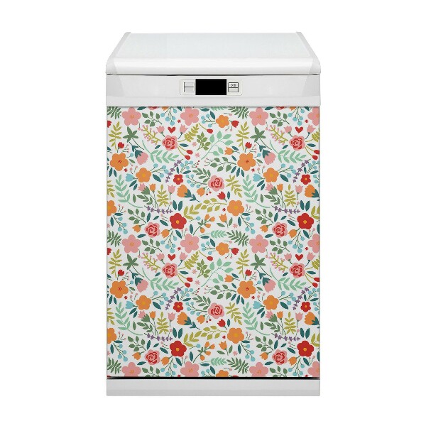 Adesivo magnetico per lavastoviglie Immagine con fiori