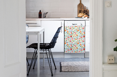 Adesivo magnetico per lavastoviglie Immagine con fiori
