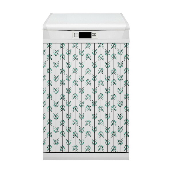 Coperchio magnetico decorativo per lavastoviglie Frecce di pattern
