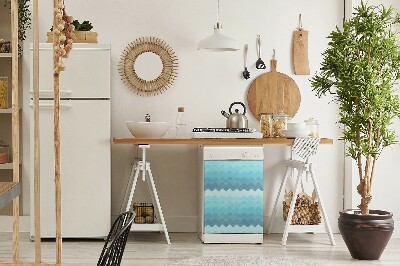 Coperchio magnetico decorativo per lavastoviglie Pattern a zigzag