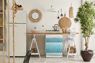 Coperchio magnetico decorativo per lavastoviglie Pattern a zigzag