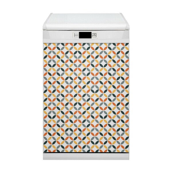 Coperchio magnetico decorativo per lavastoviglie Ruote geometriche