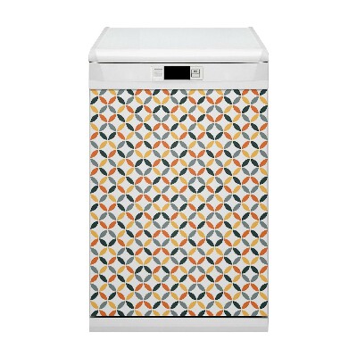 Coperchio magnetico decorativo per lavastoviglie Ruote geometriche