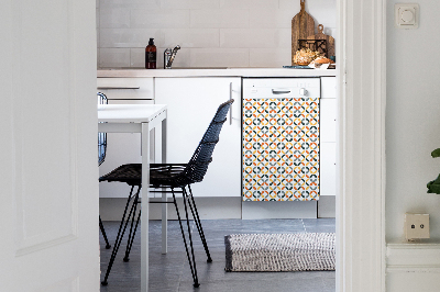 Coperchio magnetico decorativo per lavastoviglie Ruote geometriche