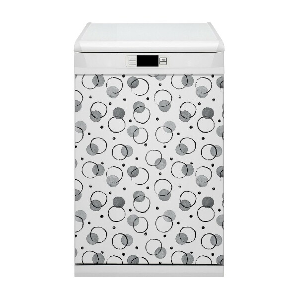 Copertura magnetica per porta della lavastoviglie Cerchi a getto d'inchiostro