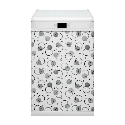 Copertura magnetica per porta della lavastoviglie Cerchi a getto d'inchiostro