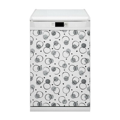 Copertura magnetica per porta della lavastoviglie Cerchi d'inchiostro