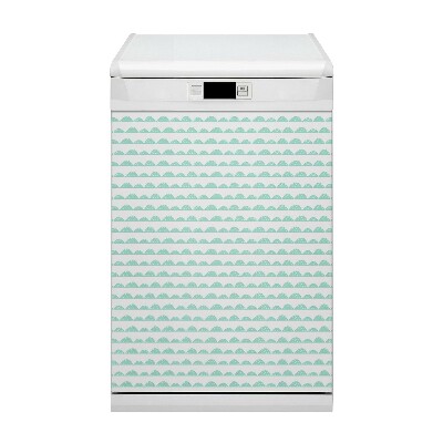 Coperchio magnetico decorativo per lavastoviglie Righe di menta
