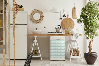 Coperchio magnetico decorativo per lavastoviglie Righe di menta