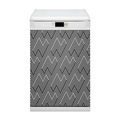Coperchio magnetico decorativo per lavastoviglie Linee di pattern rotte