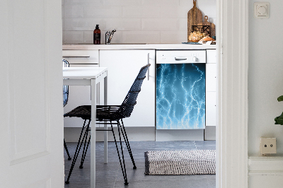 Adesivo magnetico per lavastoviglie Lampo blu