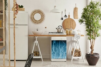 Adesivo magnetico per lavastoviglie Lampo blu