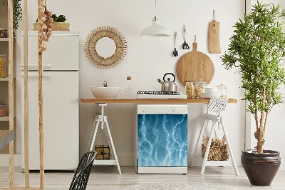 Adesivo magnetico per lavastoviglie Lampo blu