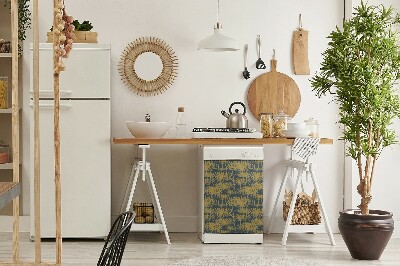 Adesivo magnetico per lavastoviglie Fiori dorati