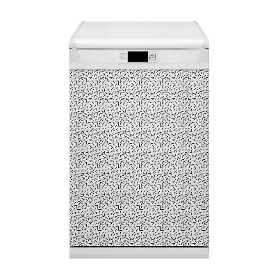 Coperchio magnetico decorativo per lavastoviglie Pattern geometrico