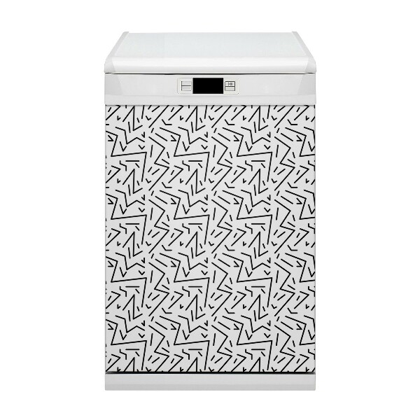 Copertura magnetica per lavastoviglie Stile Memphis