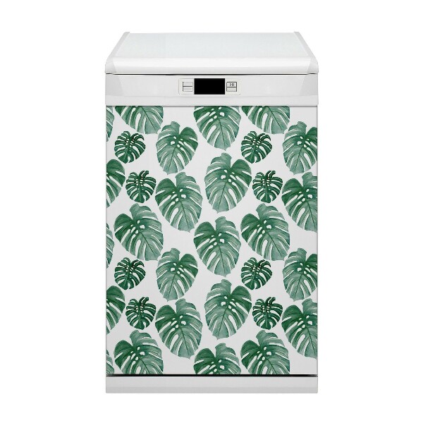 Coperchio magnetico decorativo per lavastoviglie Foglie di mostri