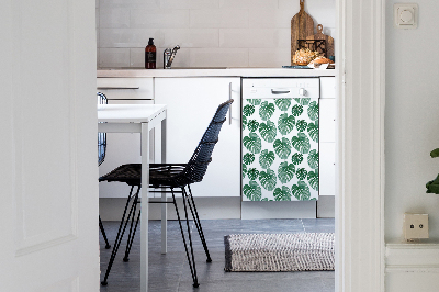 Coperchio magnetico decorativo per lavastoviglie Foglie di mostri
