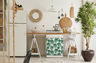 Coperchio magnetico decorativo per lavastoviglie Foglie di mostri