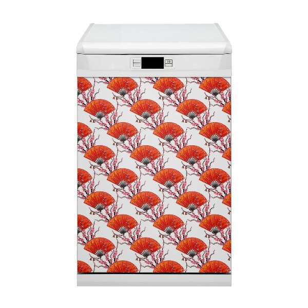 Coperchio magnetico decorativo per lavastoviglie Fan giapponesi