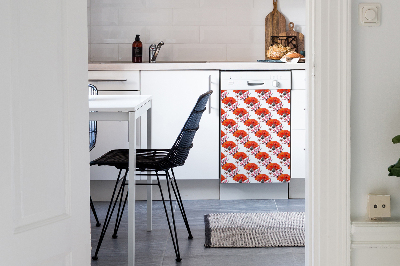 Coperchio magnetico decorativo per lavastoviglie Fan giapponesi