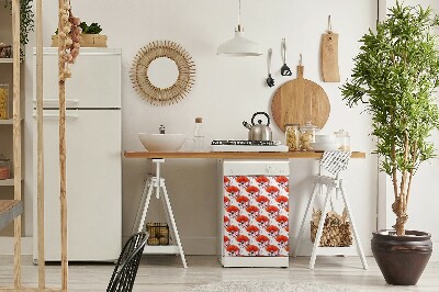 Coperchio magnetico decorativo per lavastoviglie Fan giapponesi