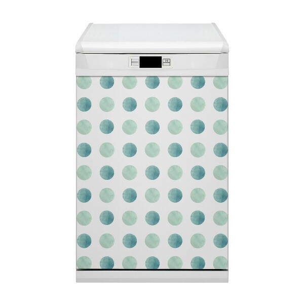 Coperchio magnetico decorativo per lavastoviglie Punti verdi