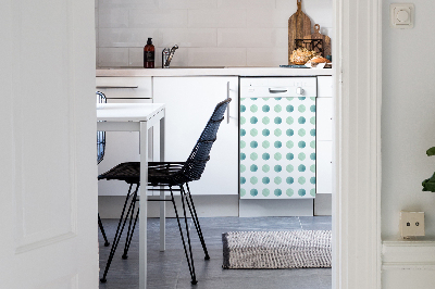 Coperchio magnetico decorativo per lavastoviglie Punti verdi