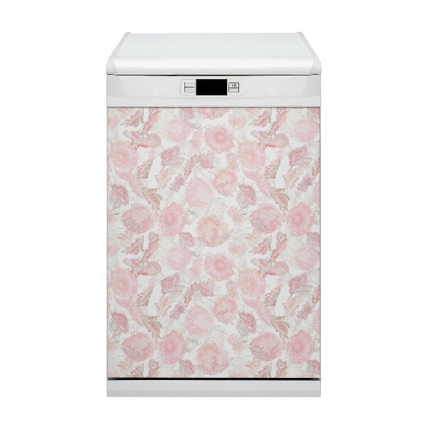Copertura magnetica per porta della lavastoviglie Pattern floreale