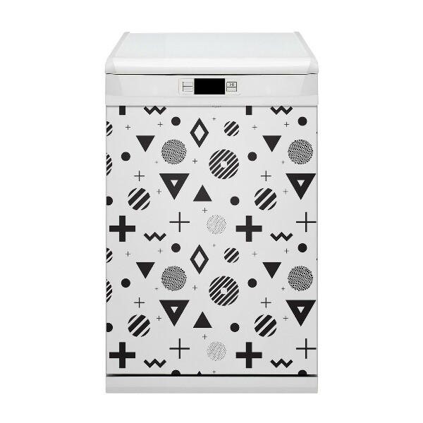 Adesivo magnetico per lavastoviglie Modelli geometrici